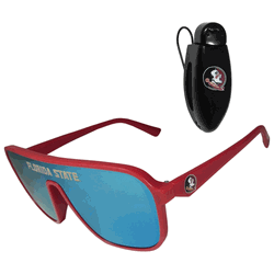 Florida State Seminoles Shield Sunglasses with Visor Clip