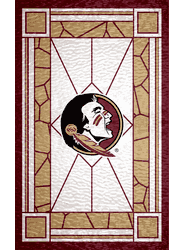 Florida State Seminoles Stained Glass 11x19 Wood Sign