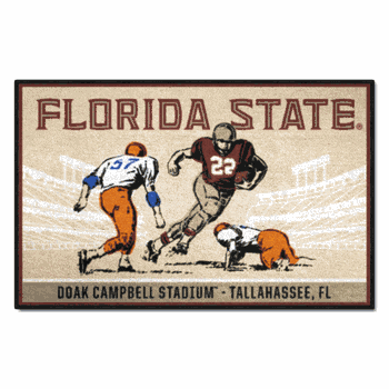 Florida State Seminoles Starter Mat Accent Rug - 19in. x 30in. Ticket Stub Starter Mat