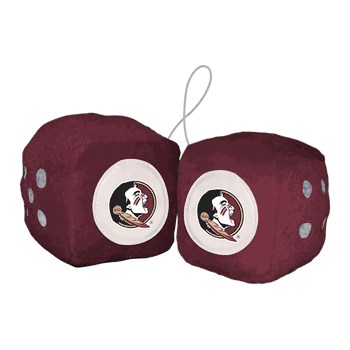 Florida State Seminoles Team Color Fuzzy Dice Dcor 3