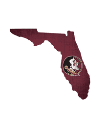 Florida State Seminoles Team Color Logo State Sign