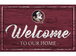 Florida State Seminoles Team Color Welcome 11x19 Sign