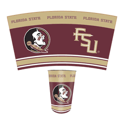 Florida State Seminoles Wastebasket 3.3 Gallon Tin