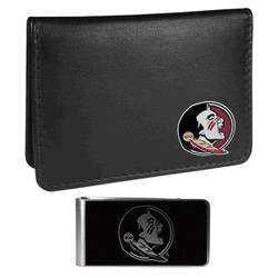 Florida State Seminoles Weekend Bi-fold Wallet & Black Money Clip