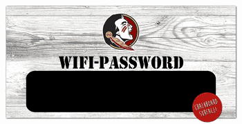 Florida State Seminoles Wifi Password 6x12 Sign