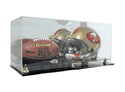 Football & Helmet Deluxe Acrylic Display Case