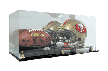 Football & Helmet Deluxe Acrylic Display Case