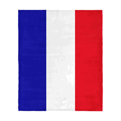 France Flag Silk Touch Throw Blanket 50x60 inches