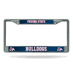 Fresno State Bulldogs  12" x 6" Chrome Frame With Decal Inserts