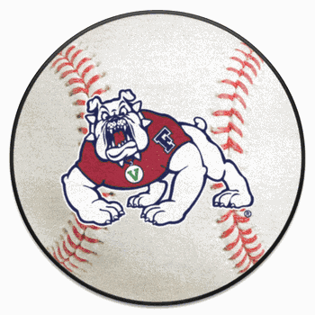 Fresno State Bulldogs Baseball Rug - 27in. Diameter