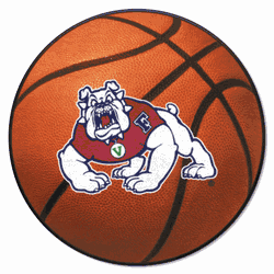 Fresno State Bulldogs Basketball Rug - 27in. Diameter