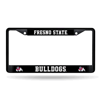 Fresno State Bulldogs  Black Chrome Frame with Plastic Inserts 12