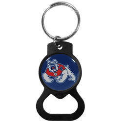 Fresno State Bulldogs Bottle Opener Key Chain, Black