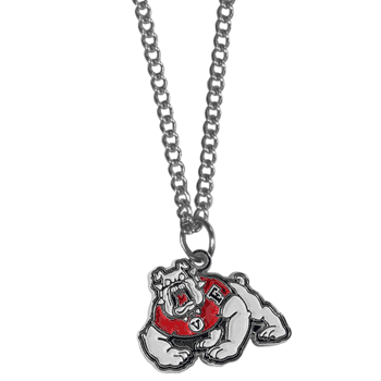 Fresno State Bulldogs Chain Necklace with Small Charm