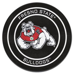 Fresno State Hockey Puck Rug - 27in. Diameter
