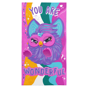 Furby You Are Wonderful Microfiber Beach Towel 30x60 inches