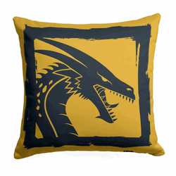 Game of Thrones Year of the Dragon Gold Dragon Throw Pillow 18 x 18 inches