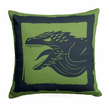 Game of Thrones Year of the Dragon Green Dragon Throw Pillow 18 x 18 inches
