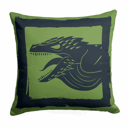 Game of Thrones Year of the Dragon Green Dragon Throw Pillow 18 x 18 inches