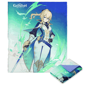 Genshin Impact Character 018 Jean Silk Touch Throw Blanket 50 x 70 inches