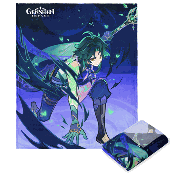 Genshin Impact Character 042 Xiao Silk Touch Throw Blanket 50 x 70 inches