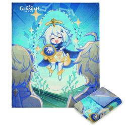 Genshin Impact Event 001 The Best Travel Companion Silk Touch Throw Blanket 50 x 70 inches