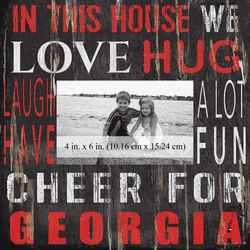 Georgia Bulldogs 10x10 In This House Frame