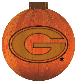 Georgia Bulldogs 12 in. Halloween Pumpkin Sign