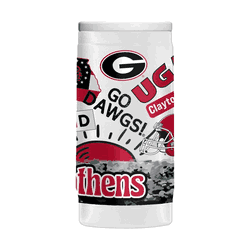 Georgia Bulldogs 12oz Native Powdercoat SlimCan Coolie