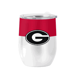 Georgia Bulldogs 16oz Colorblock Stainless Curved Beverage