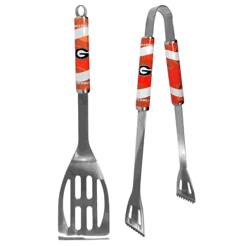 Georgia Bulldogs 2 pc Steel BBQ Tool Set