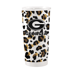 Georgia Bulldogs 20oz Neutral Leopard Stainless Steel Tumbler