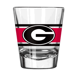 Georgia Bulldogs 2oz Stripe Shot Glass