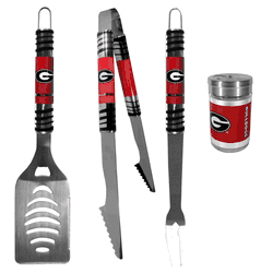 Georgia Bulldogs 3 pc Tailgater BBQ Set and Season Shaker