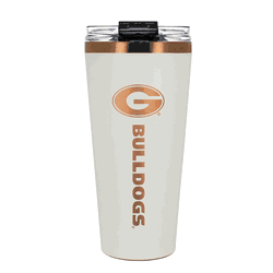 Georgia Bulldogs 32oz Crme and Copper Big Slim Tumbler with Straw