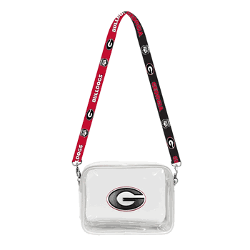 Georgia Bulldogs 3D Logo Clear Fanny Fan Purse