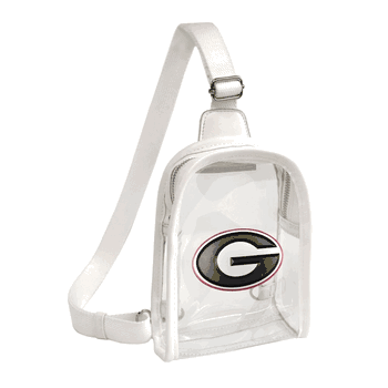 Georgia Bulldogs 3D Logo Clear Mini Sling
