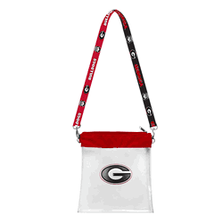 Georgia Bulldogs 3D Logo Clear Satchelette