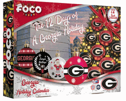 Georgia Bulldogs Advent Calendar Ball Ornament
