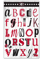 Georgia Bulldogs Alphabet 11x19 Sign