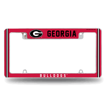 Georgia Bulldogs Alternate Design All Over Chrome Frame