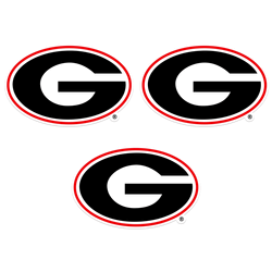 Georgia Bulldogs Auto Decal 3 Pack