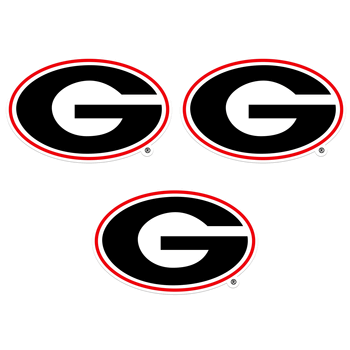Georgia Bulldogs Auto Decal 3 Pack