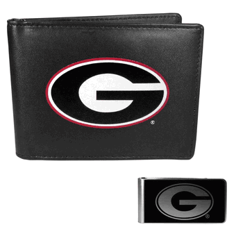 Georgia Bulldogs Bi-fold Wallet & Black Money Clip