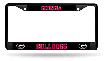Georgia Bulldogs  Black Chrome Frame with Decal Inserts 12