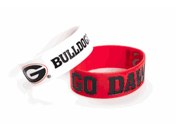 Georgia Bulldogs Bracelets 2 Pack Wide