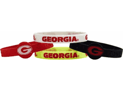 Georgia Bulldogs Bracelets - 4 Pack Silicone