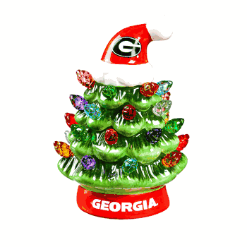Georgia Bulldogs Christmas Tree 4 Inch LED Tabletop