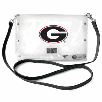Georgia Bulldogs Clear Envelope Purse STRAP