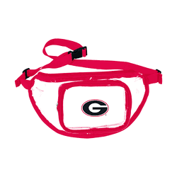 Georgia Bulldogs Clear Fanny Pack